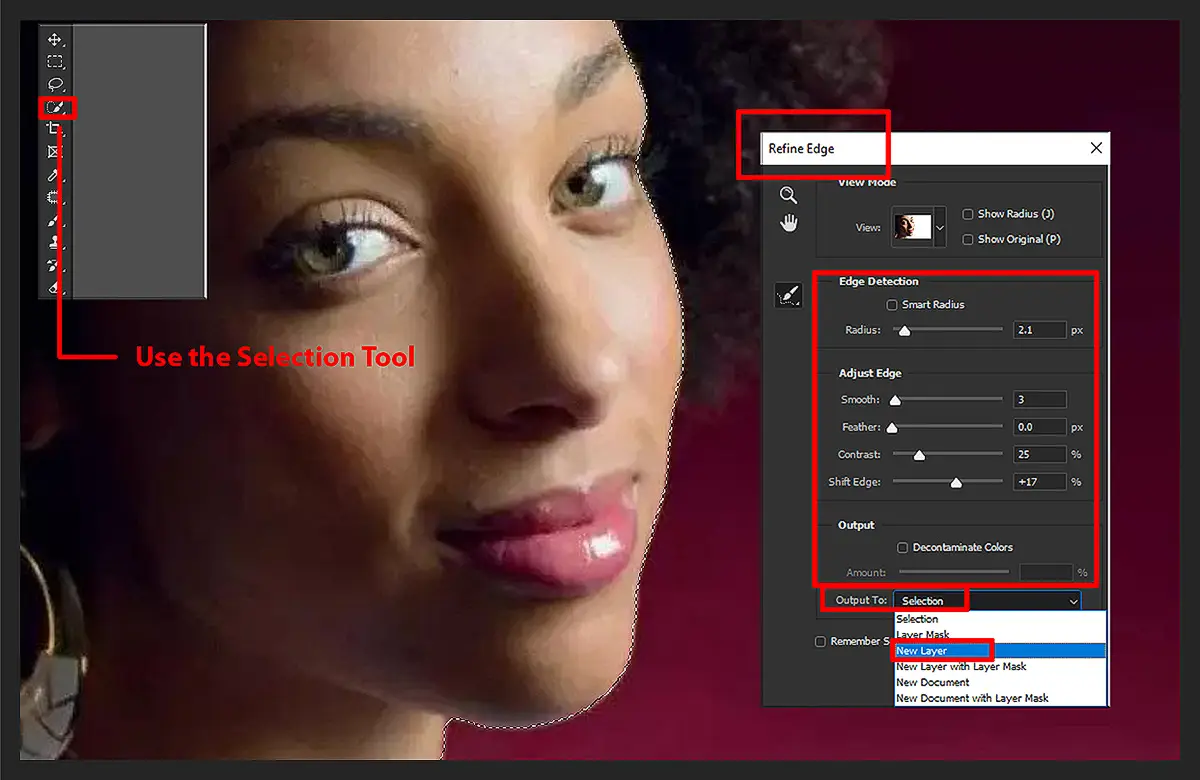 Merge photos with graphics step 1