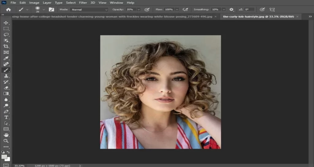 Photoshop you want to retouch it in Photoshop