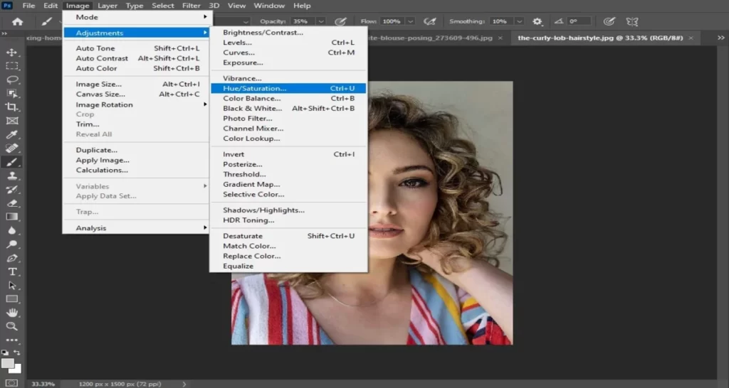Select the Toolbar at the top of the screen