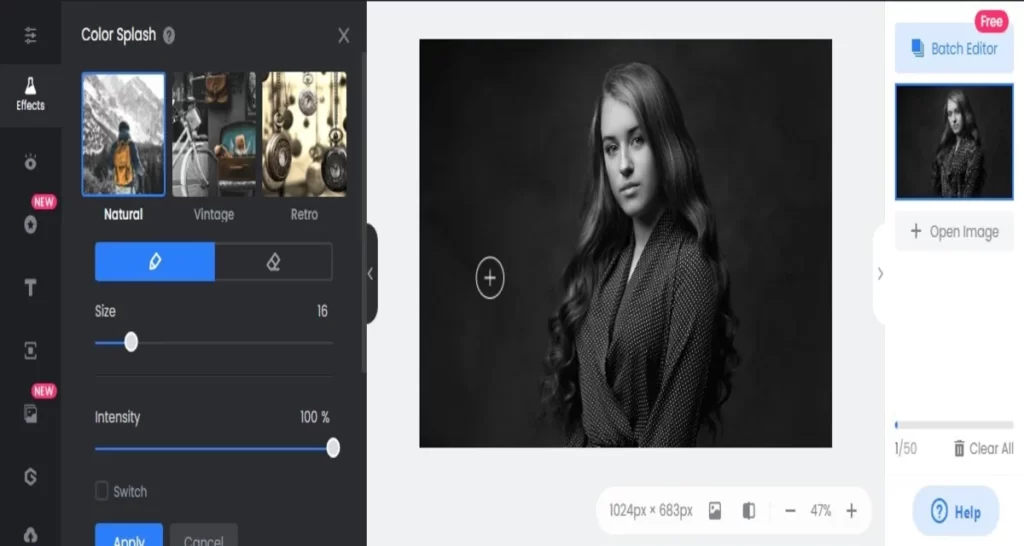 modes for Color Splash
