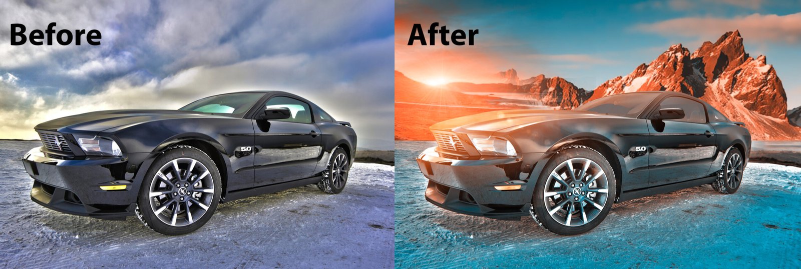car photo editing