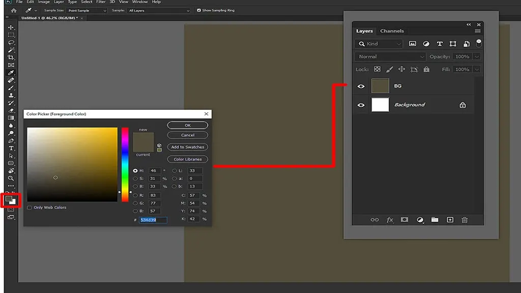 How to create marble text effect in Photoshop Step 1