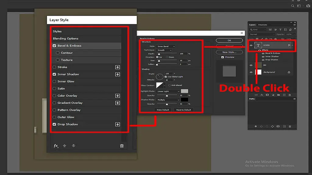 How to create marble text effect in Photoshop Step 3