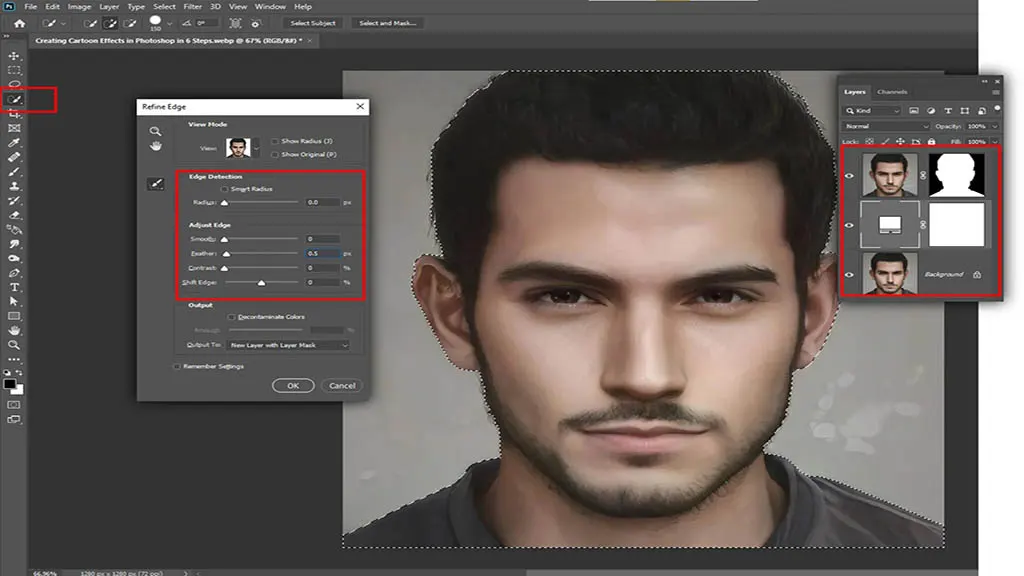 How to Create Cartoon Effect in Photoshop?