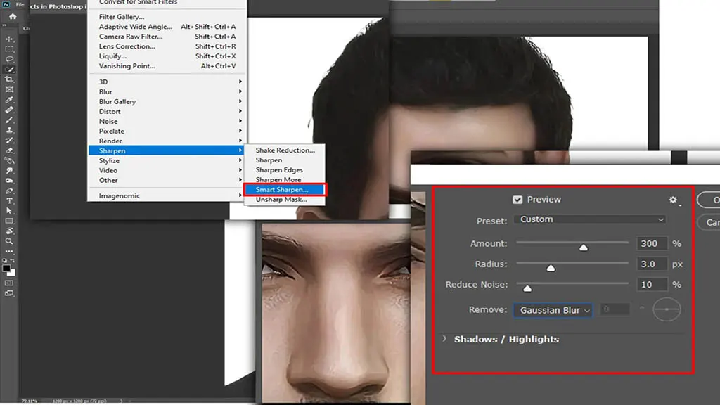 how to create a cartoon effect in Photoshop?