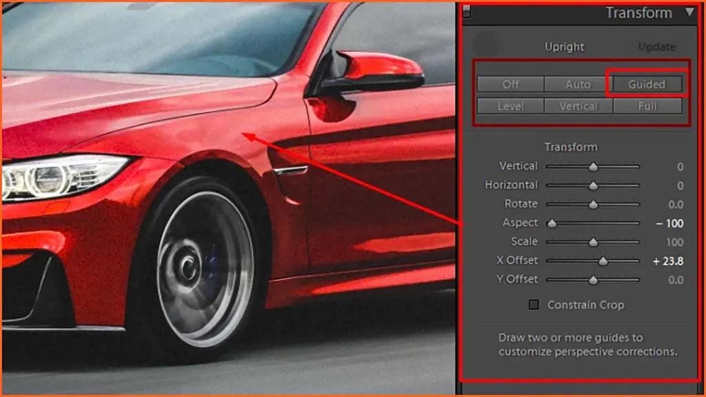 Utilising the Linear Gradient Tool