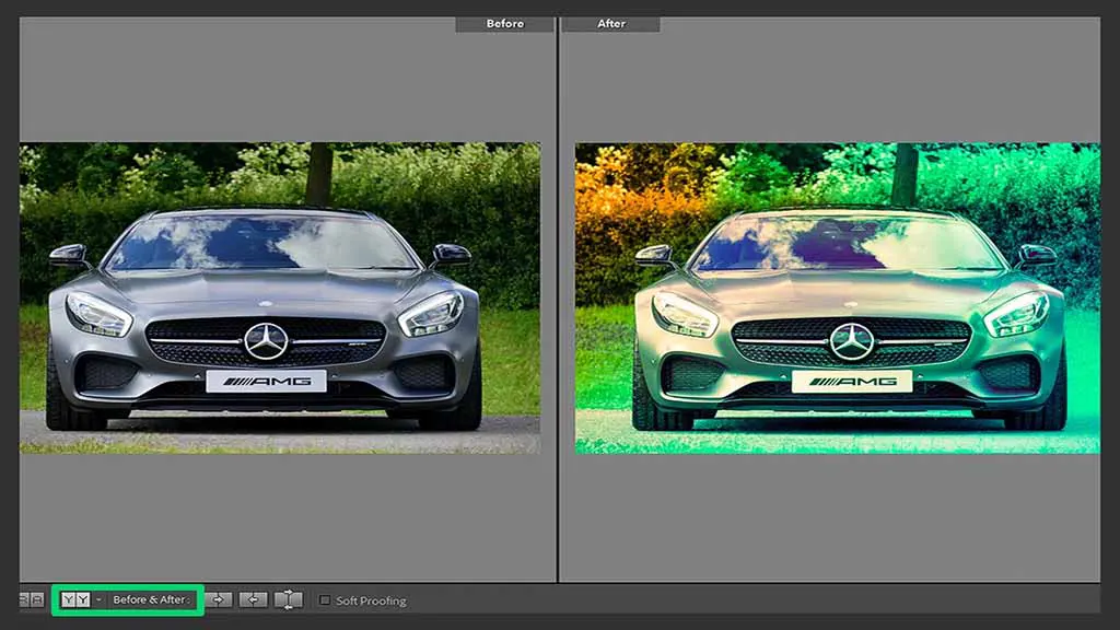 Professional car photo editing Before After