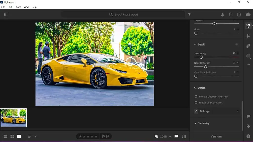 How to Edit Car Photos in Lightroom Step 5 Detailing