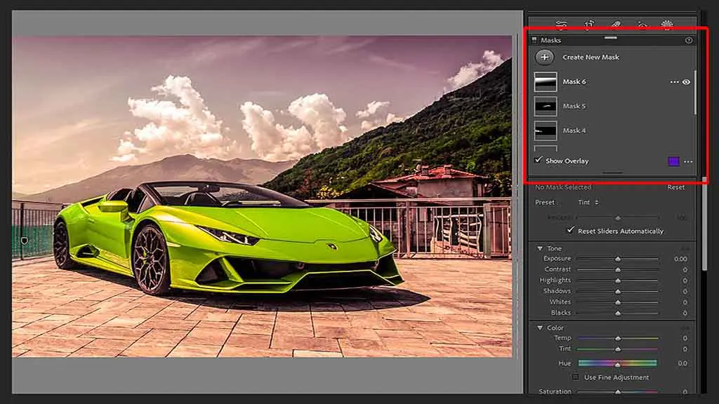 Step 5 – Edit the overlay