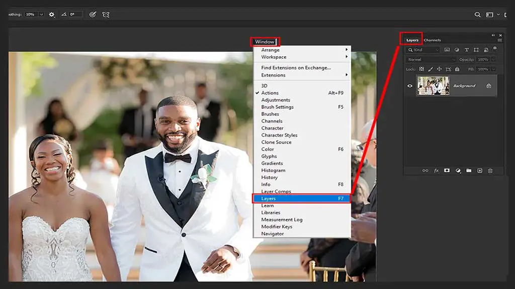 Step 2 – Select the Correct Layer