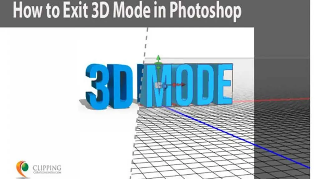 how to exit 3d mode in photoshop