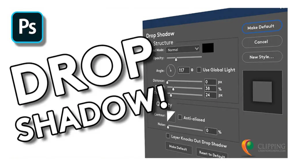 Drop Shadow Effect Photoshop: