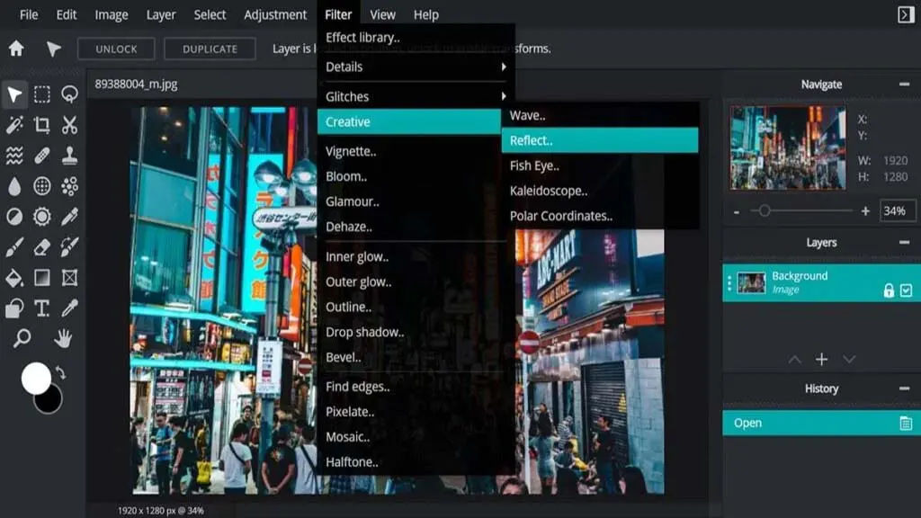 Pixlr clipping path tools for photo editing