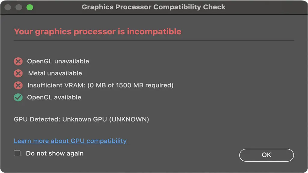 GPU Compatibility Issue