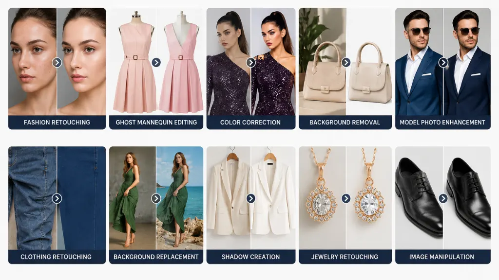 Types of Fashion Photo Editing Services