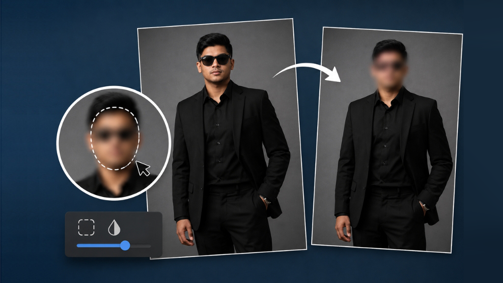 how do you blur a face in a picture