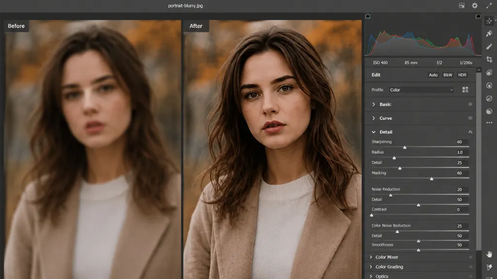 how to fix blurry pictures