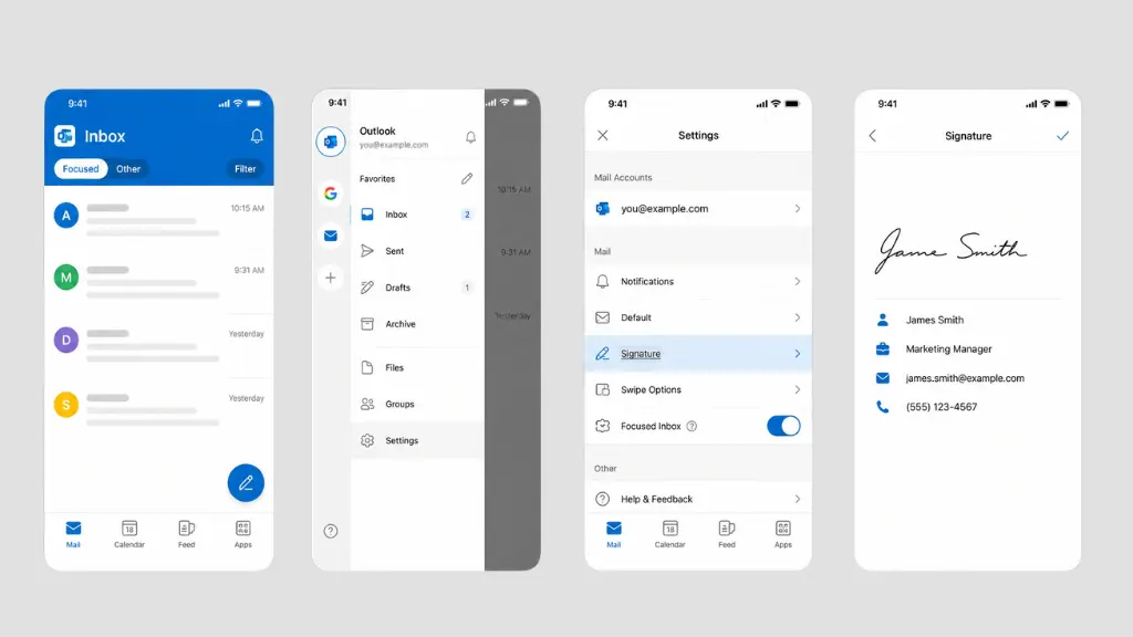 How to Edit Signature in the Outlook Mobile App