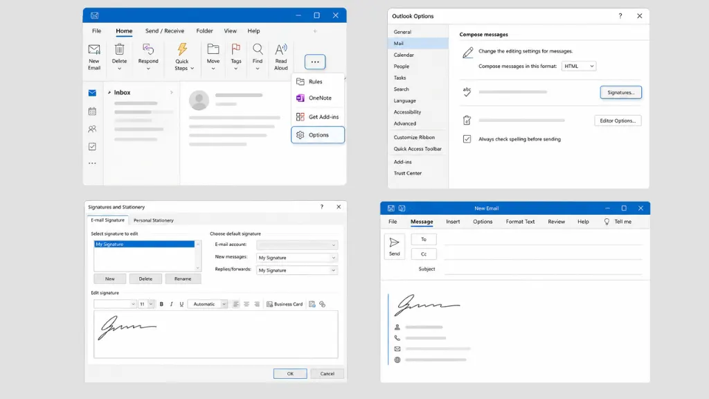 How to Edit Signature in Outlook for Windows