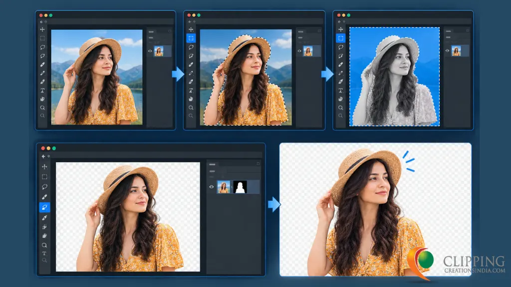 How to Invert a Selection and Delete the Background