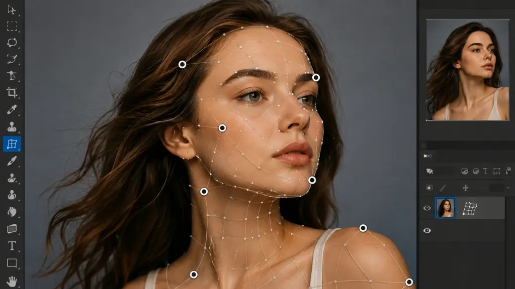 how to puppet warp an image in photoshop