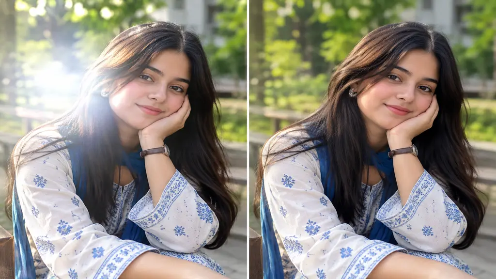 Remove Glare with Editing