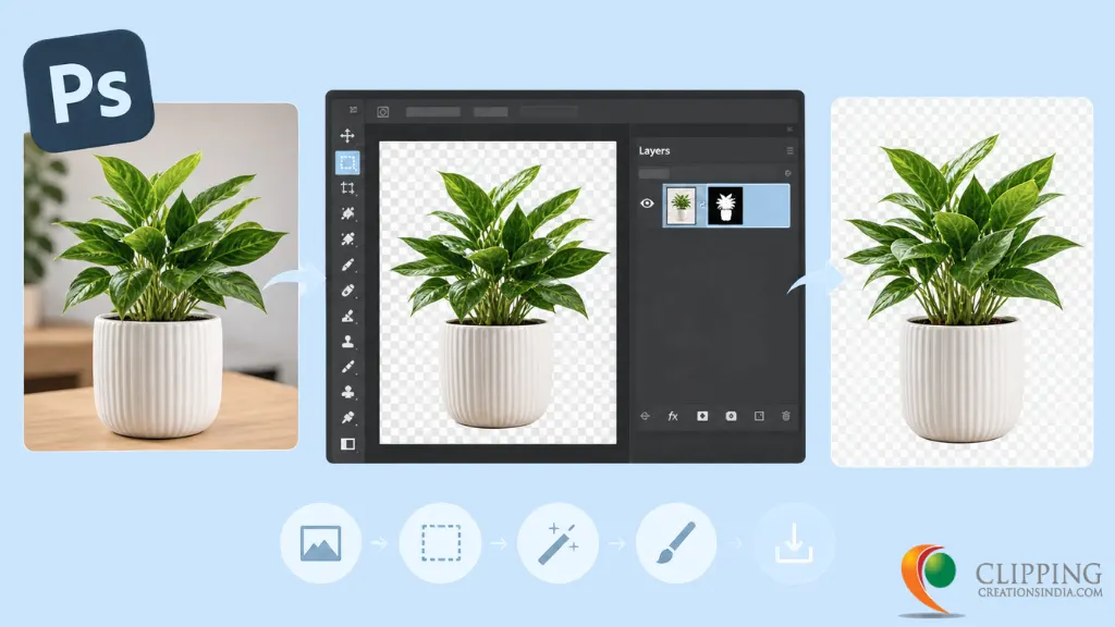 how to make background transparent in photoshop​
